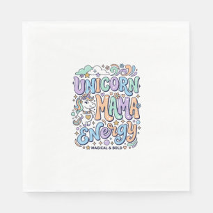 Unicorn Mama Energy Kawaii Vector Design_1 Napkin