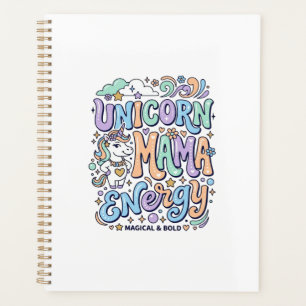 Unicorn Mama Energy Kawaii Vector Design_1 Planner