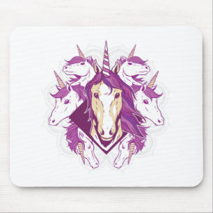 Unicorn mandala mouse mat