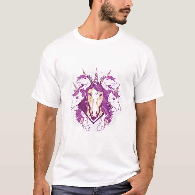 Unicorn mandala T-Shirt (Front)
