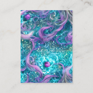 Unicorn Mane Sea Graphic Calling Card