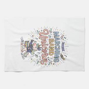 Unicorn Marching Band Unicorn Print Ready Marketpl Tea Towel