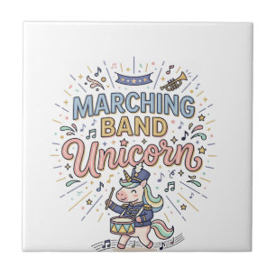 Unicorn Marching Band Unicorn Print Ready Marketpl Tile