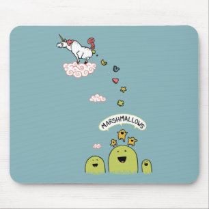 Unicorn Marshmallows Mouse Mat
