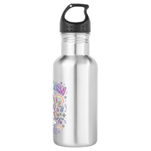 Unicorn Mathicorn Mode Adorable Typography Design_ 532 Ml Water Bottle