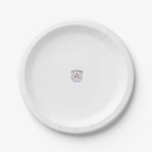 Unicorn Mathicorn Mode Adorable Typography Design_ Paper Plate