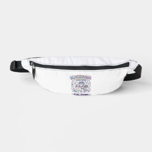 Unicorn Mathicorn Mode Charming White Background D Bum Bags