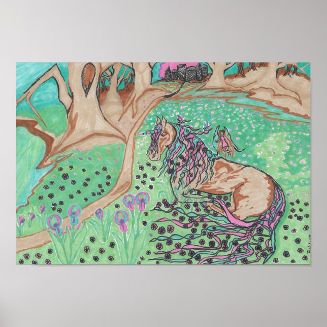 Unicorn Meadow Poster (Front)