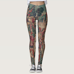 Unicorn Mediaeval Art - Hunters Return to Castle Leggings