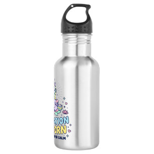 Unicorn Meditation Unicorn Bold Typography T-Shirt 532 Ml Water Bottle