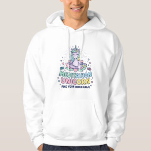 Unicorn Meditation Unicorn Bold Typography T-Shirt Hoodie