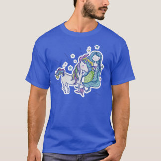 Unicorn Mermaid Fairy tail  T-Shirt