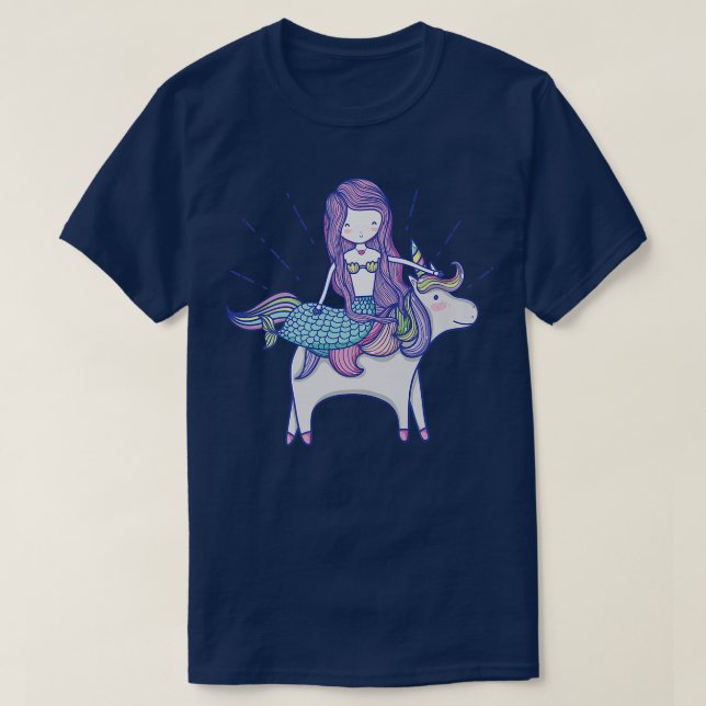 Unicorn Mermaid Fairy tailT-Shirt T-Shirt (Design Front)