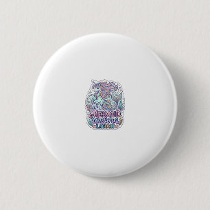 Unicorn Mermaid Unicorn Lagoon Graphic Design Zazz 6 Cm Round Badge