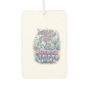 Unicorn Mermaid Unicorn Lagoon Graphic Design Zazz Car Air Freshener
