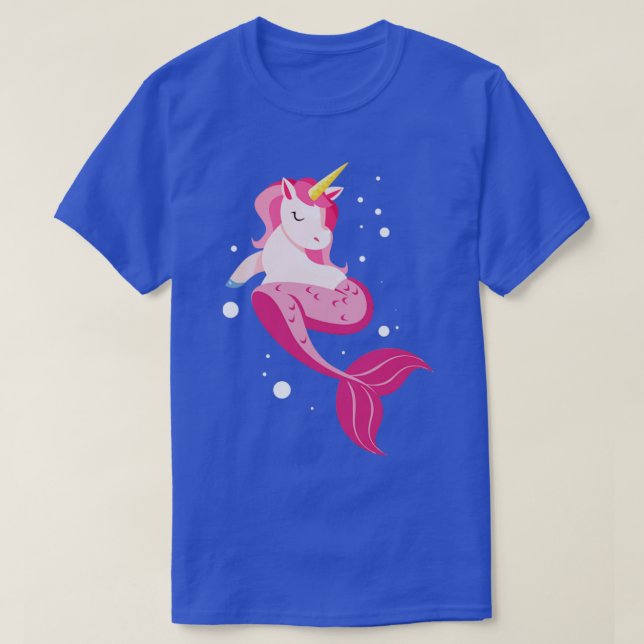 Unicorn Mermaid Unicorno Mermicorno Tee246 magic T-Shirt (Design Front)