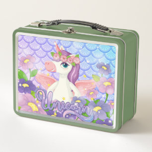 Unicorn Metal Lunch Box