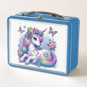 Unicorn Metal Lunch Box