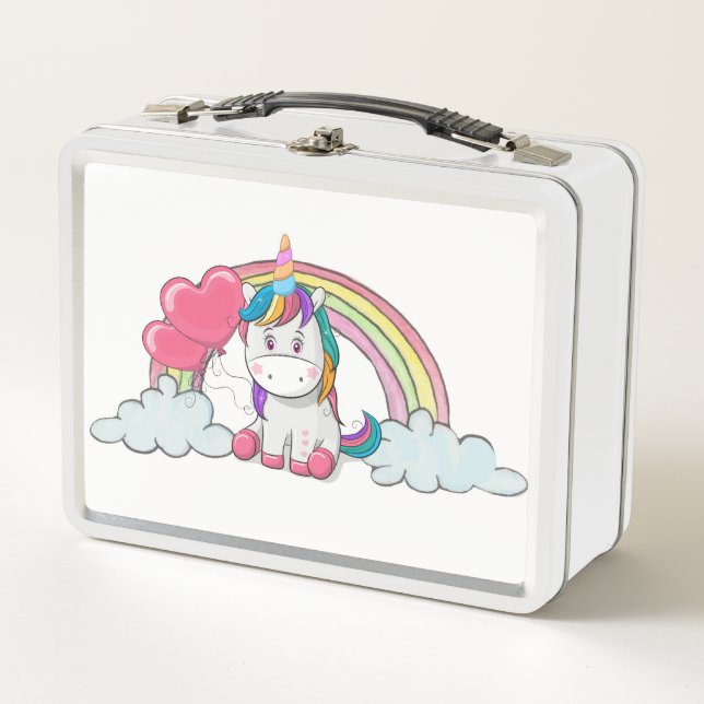 Unicorn Metal Lunch Box (Front)