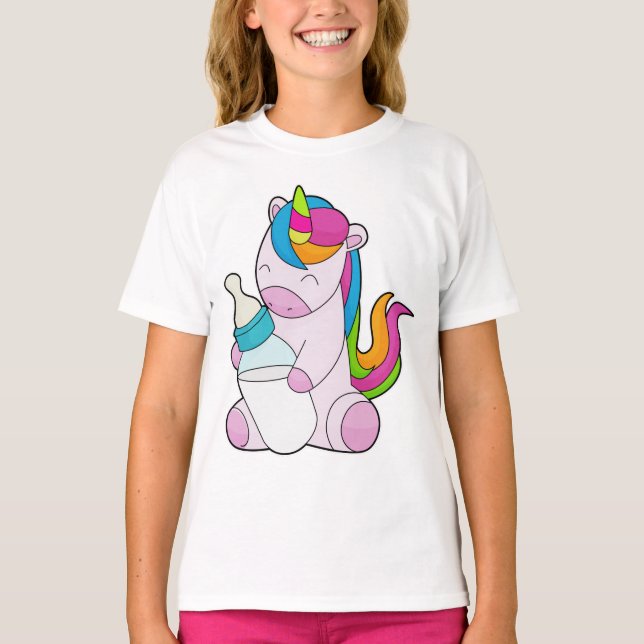 Unicorn Milk bottle T-Shirt (Front)