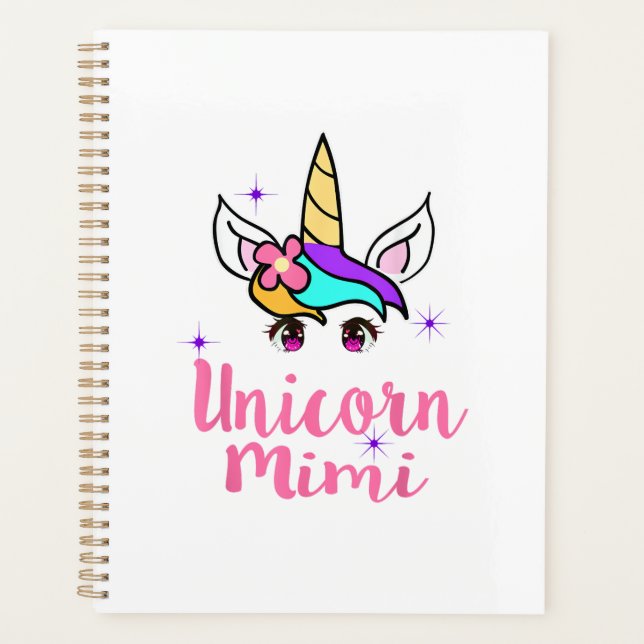 Unicorn Mimi tshirt Planner (Front)