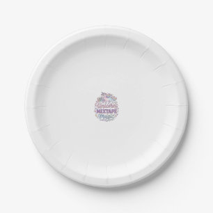 Unicorn Mixtape Magic Adorable Sticker and Shirt D Paper Plate