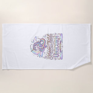 Unicorn Moon Child Unicorn Original Zazzle Design_ Beach Towel