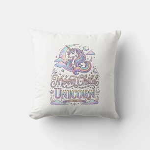 Unicorn Moon Child Unicorn Original Zazzle Design_ Cushion