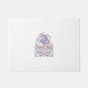 Unicorn Moon Child Unicorn Original Zazzle Design_ Doormat