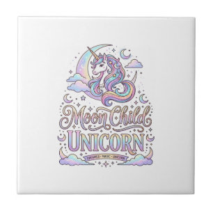 Unicorn Moon Child Unicorn Original Zazzle Design_ Tile