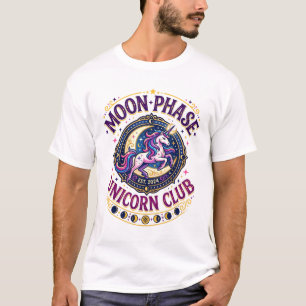 Unicorn Moon Phase Unicorn Club Commercial Shirt G