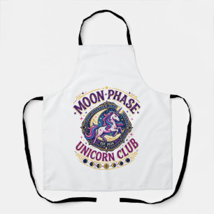 Unicorn Moon Phase Unicorn Club Commercial Shirt G Apron