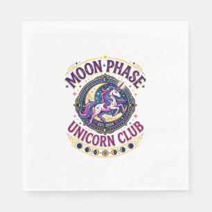 Unicorn Moon Phase Unicorn Club Commercial Shirt G Napkin
