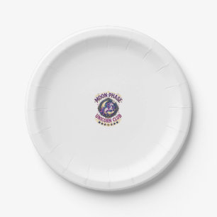 Unicorn Moon Phase Unicorn Club Commercial Shirt G Paper Plate