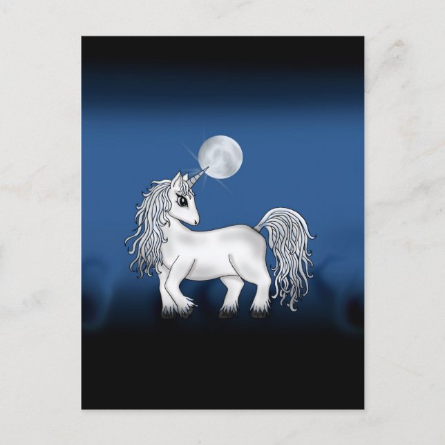 Unicorn Moon Postcard (Front)
