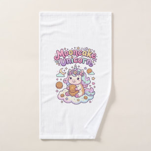 Unicorn Mooncake Unicorn Charming Apparel Graphic_ Hand Towel
