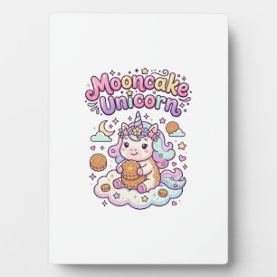 Unicorn Mooncake Unicorn Charming Apparel Graphic_ Plaque