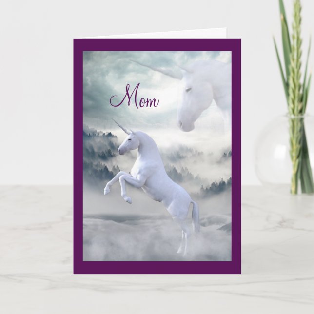 Unicorn Mother's Day Card (Front)