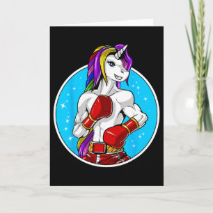 Unicorn Muay Thai Boxing Kickboxing Martial Arts F Card