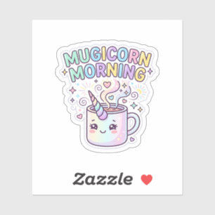 Unicorn Mugicorn Morning Graphic Design Zazzle Des