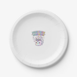 Unicorn Mugicorn Morning Graphic Design Zazzle Des Paper Plate