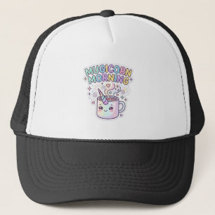 Unicorn Mugicorn Morning Graphic Design Zazzle Des Trucker Hat