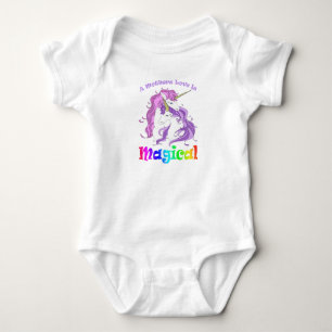 Unicorn Mum A Mothers Love Is Magical Baby Bodysuit