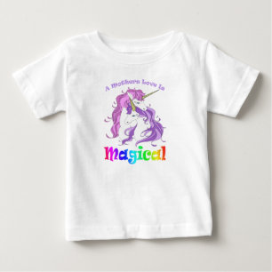 Unicorn Mum A Mothers Love Is Magical Baby T-Shirt