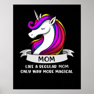 Unicorn Mum Mamacorn Mother Magical Poster
