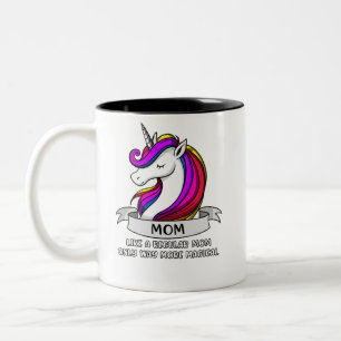 Unicorn Mum Mamacorn Mother Magical Two-Tone Coffee Mug