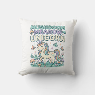 Unicorn Mushroom Meadow Unicorn Trendy T-Shirt Des Cushion