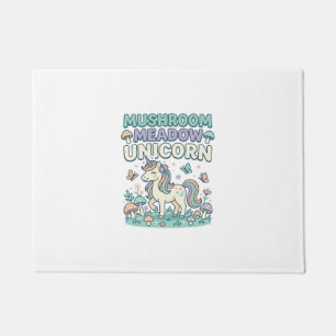 Unicorn Mushroom Meadow Unicorn Trendy T-Shirt Des Doormat