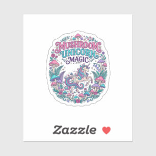 Unicorn Mushroom Unicorn Magic Colorful POD Artwor