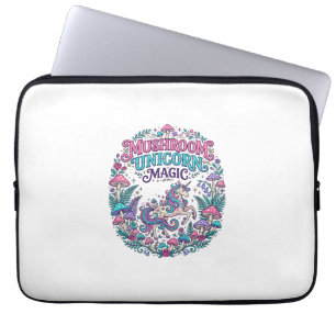 Unicorn Mushroom Unicorn Magic Colorful POD Artwor Laptop Sleeve